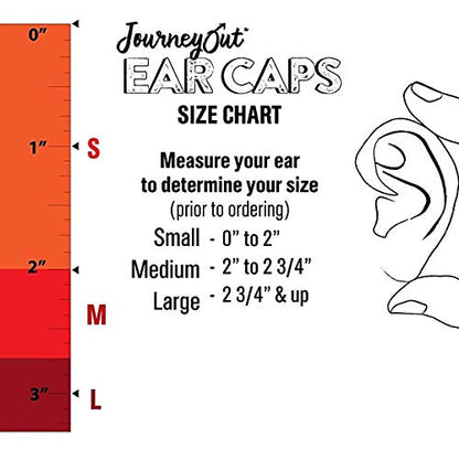 EarCaps Fleece Bandless Ear Warmers/Ear Muffs For Men & Women - color: Smoke, size: Medium