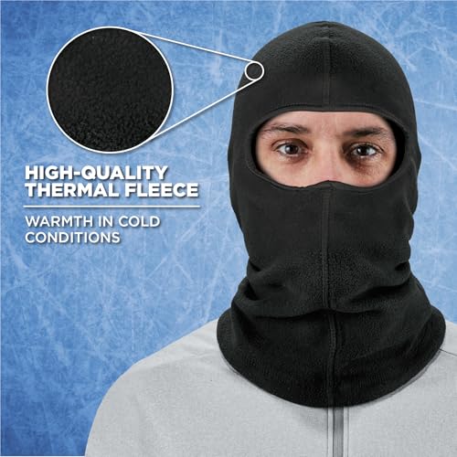 Balaclava, Winter Face Mask, Thermal Black Fleece, Ergodyne N-Ferno 6821