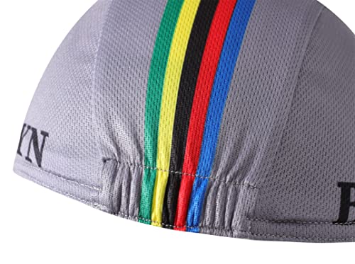 Brooklyn Cycling Cap - Retro Cycling Hat-Under Helmet - Cycling Helmet Liner Breathable&Sweat Uptake - color: Grey