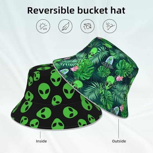 Bucket Hat Hat Reversible Fisherman Hats Double Sided Wearing Women Men - color: Black21
