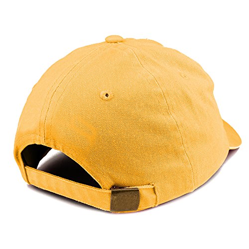 Trendy Apparel Shop Number 1 Dad Embroidered Pigment Dyed Low Profile Cotton Cap - color: Mango