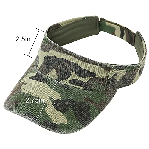 Sport Sun Visor Hats Cotton Ball Caps Empty Top Baseball Sun Cap for Men Women - color: Camo-beige