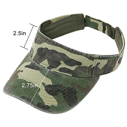 Sport Sun Visor Hats Cotton Ball Caps Empty Top Baseball Sun Cap for Men Women - color: Camo-beige