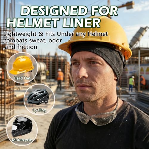 2 Pack Cooling Skull Cap for Men Women, 3D Mesh Sweat Wicking Beanie - color: Black+green