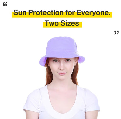 KBETHOS® 100% Cotton Washed Bucket Hat - color: Lavender, size: Small-Medium