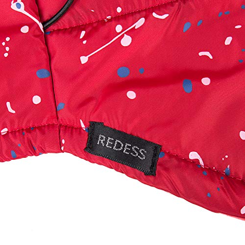 REDESS Winter Windproof Hat, Unisex Children Heavyweight Balaclava, Ski Mask with Thick Warm Fleece Face Cover - color: Point Red