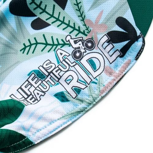 Cycling Cap for Man and Woman Cycling Hat Under Helmet-Polyester Breathable Sweat Absorbent - color: Flo-12