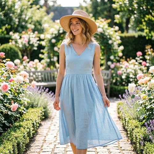 DRESHOW Women Straw Panama Hat Travel Fedora Beach Sun Hat Summer Wide Brim Straw Roll up Hats UPF 50+ - color: Fedora a Khaki (Beige Hatband)