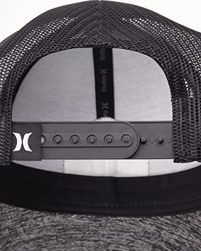 Hurley Mens Hat Beach Break Trucker Water Resistant Baseball Cap - color: Black/White