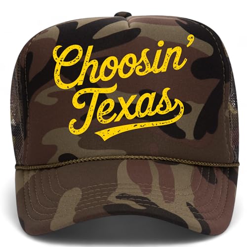 BROTHER TRUCKERS Choosin' Texas Distressed Mesh Back Hat - color: Full Camo