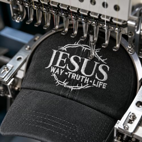 Man of God Husband Dad Embroidered Hat Camping Caps for Women - color: Jesus Way Truths Life 33