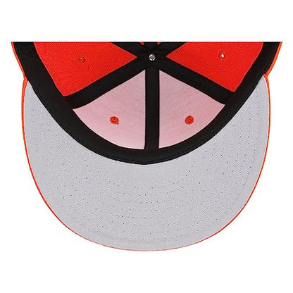 Lids Blank Dime Adjustable Snapback Hat - color: Orange