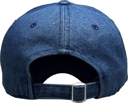 KBETHOS® Classic Washed Cotton Baseball Cap - color: Dark Denim