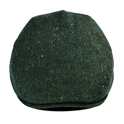 Toddler Wool Tweed Newsboy Cap - color: Flecked Green, size: 12-24 Months