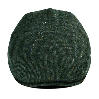 Toddler Wool Tweed Newsboy Cap - color: Flecked Green, size: 12-24 Months
