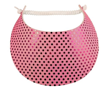 Lightweight Foam Visor Hat with Coil, Comfortable, No Headache, Made in USA - color: Bubblegum Pink