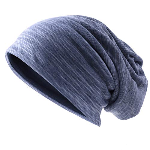 Ruphedy Men Slouchy Beanie Summer Long Oversize Thin Lightweight Skull Cap B011h - color: Blue, size: One Size
