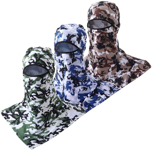 SATINIOR 3 Pcs Summer Balaclava - color: Colorful Color