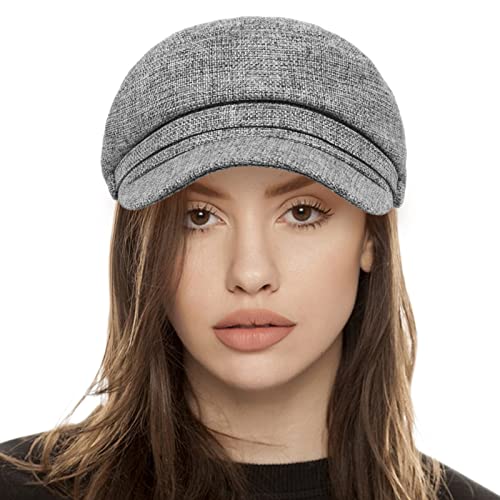 Women's Newsboy Caps Beret Hat for Fashion Ladies Black Women's Newsboy Caps Beret Hat for Fashion Ladies - color: Gray