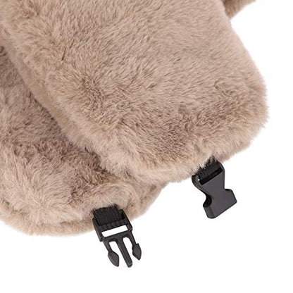 Adults Winter Cozy Plush Ushanka Russian Hat Windproof Full Hood Earflap Hat Warm Cold Proof Ski Hunting Cycling Trapper Hats - color: Khaki