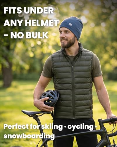 100% Merino Wool Beanie for Women, Men - Set Adult Skull Cap 17.5um & Socks - color: Charcoal Grey, size: Small-Medium