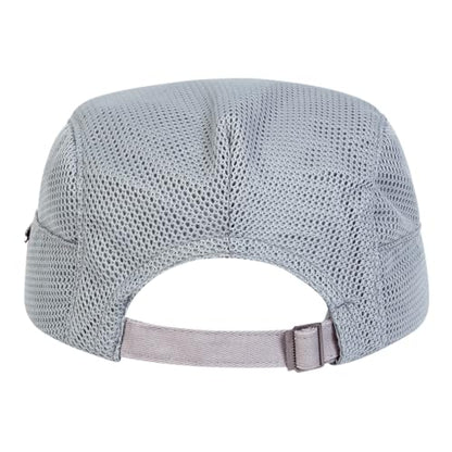 Newsboy Cap, Mesh Summer Flat Cap, Summer Hats for Men - color: Grey