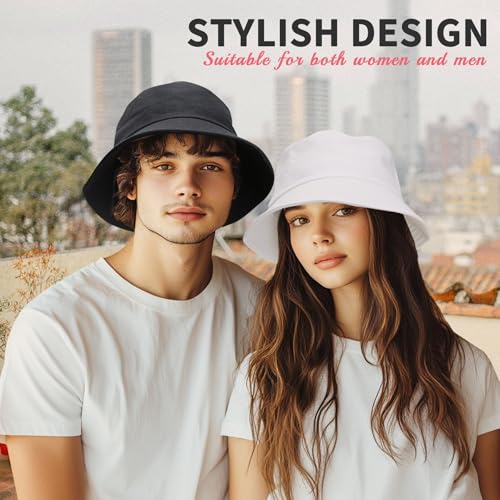 NPQQUAN Bucket Hats for Men Woman Packable Foldable Sun Hats for Women - color: Pure Winered