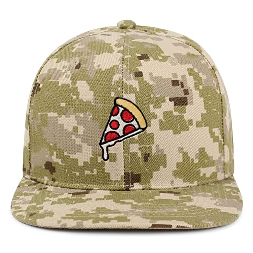 JPAK Pizza Hip-Hop Snapback Hat Embroidered Baseball Cap Foodie - color: 13. Desert Camo
