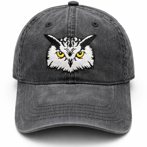 WOAIDY Embroidered Baseball Cap for Men & Women - color: Owl
