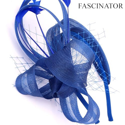 Fascinators Hats for Women, Fascinator Headband Tea Party Hat - color: Blue