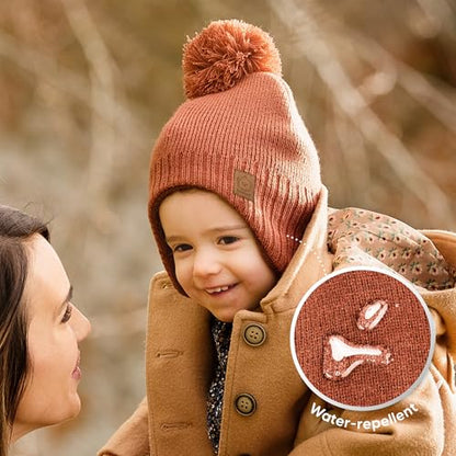 KeaBabies Baby Beanies, Winter Baby Hats for Boys, Girls (Tea Rose, 6-36M) - color: Tea Rose