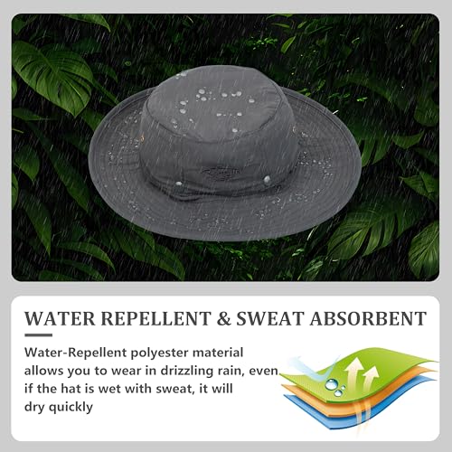 Palmyth Head Net Hat, Sun Hat Safari Hat - color: Charcoal