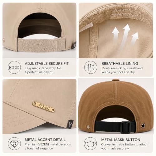 Women's Wide Brim Sun Visor Hat, UPF 50+ UV Protection Adjustable Cap - color: Coffee+black