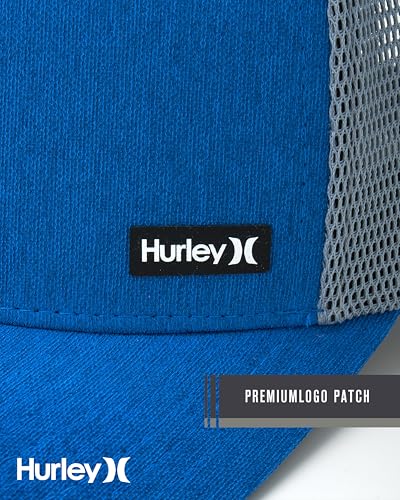 Hurley Men's Caps - H2O-Dri League Baseball Caps for Men with Snapback Closure - Classic Mens Trucker Hats (S-XL) - color: Blue Beyond