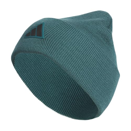 adidas Men's Wide Cuff Slouchy Beanie - color: Legacy Teal Green/Black/Post Season, size: One Size