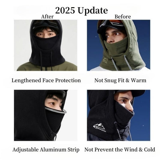 Balaclava Hood Ski Mask for Men Women Winter Face Neck Head Cover Scarf Windproof Fleece Warmer Thermal Cold Weather Hat - color: Green