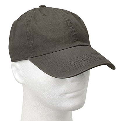 Falari Classic Baseball Cap Dad Hat 100% Cotton Soft Adjustable Size - color: Olive