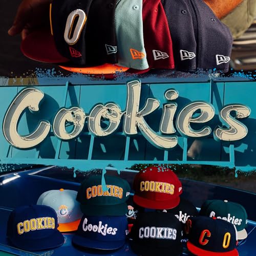 Cookies C-BITE Twill Snapback Cap, Embroidered Logo - color: Black/ White
