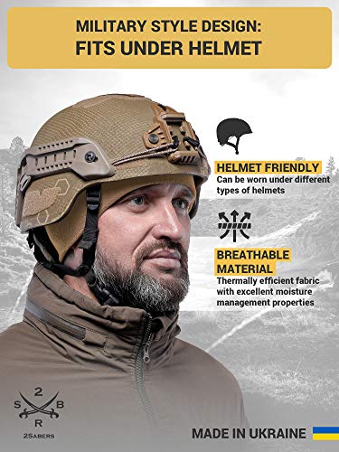 2SBR 2SABERS Warm Lightweight 170 Fleece Watch Cap - Men Women - Outdoor Skull Beanie Hat - color: Coyote, size: Small
