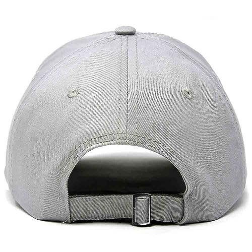 DALIX Baseball Cap Dad Hat Plain Men Women Cotton Adjustable Blank Unstructured Soft - color: Gray