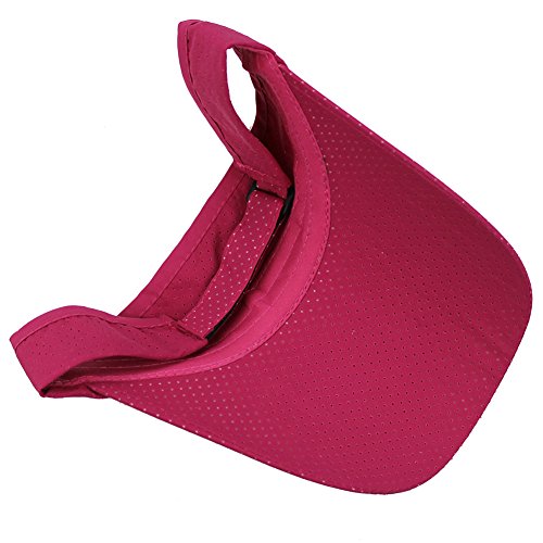 Mens Summer Quick-Dry Run Long Brim Empty Top Baseball Tennis Sun Hat Cap Visor - color: Rose