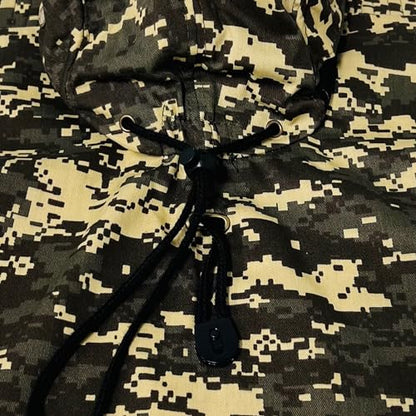 Packable and Adjustable Mesh Boonie Sun Hat with Neck Flap - color: Brown/Tan Digital Camo