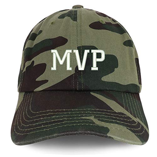 Trendy Apparel Shop MVP Embroidered Unstructured Cotton Dad Hat - color: Camo