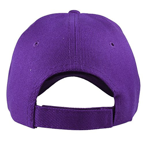 Gelante Plain Baseball Cap Adjustable Back Strap 3 PC - color: Purple