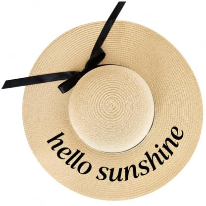 Women's Floppy Sun Hat Wide Brim Beach Vacation Fashion Hat