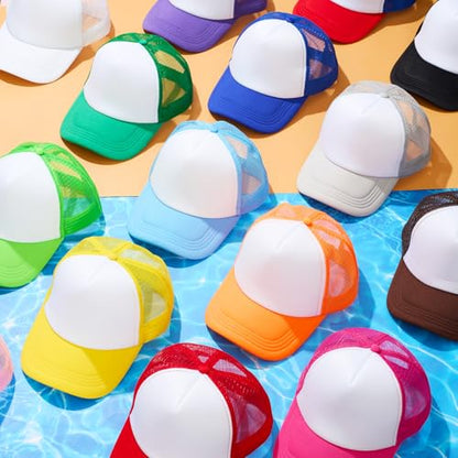 Hercicy 40 Pack Blank Trucker Hat Bulk - color: Colorful