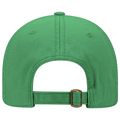 OTTO 6 Panel Low Profile Garment Washed Superior Cotton Twill - color: Kelly