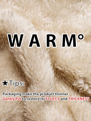 Balaclava Fleece Ski Mask Winter Face Masks Windproof Hooded Scarf - color: Beige