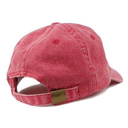 Trendy Apparel Shop Dachshund Embroidered Dog Theme Low Profile Dad Hat Cotton Cap - color: Red