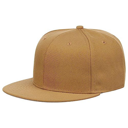 Lids Blank Dime Adjustable Snapback Hat - color: Tan